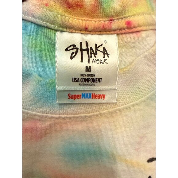Colorful Tie-Dye Shaka Wear T-Shirt Medium W/ Edward Scissorhands Graphic Print - Picture 3 of 6